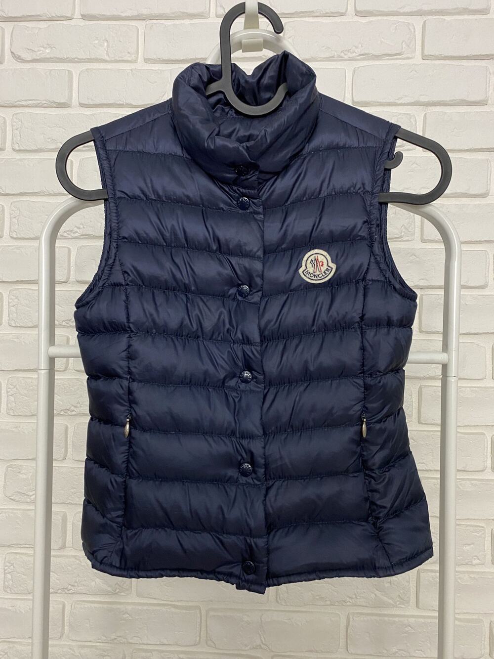 Moncler Down Vest Navy Blue Kid's Size 8/128